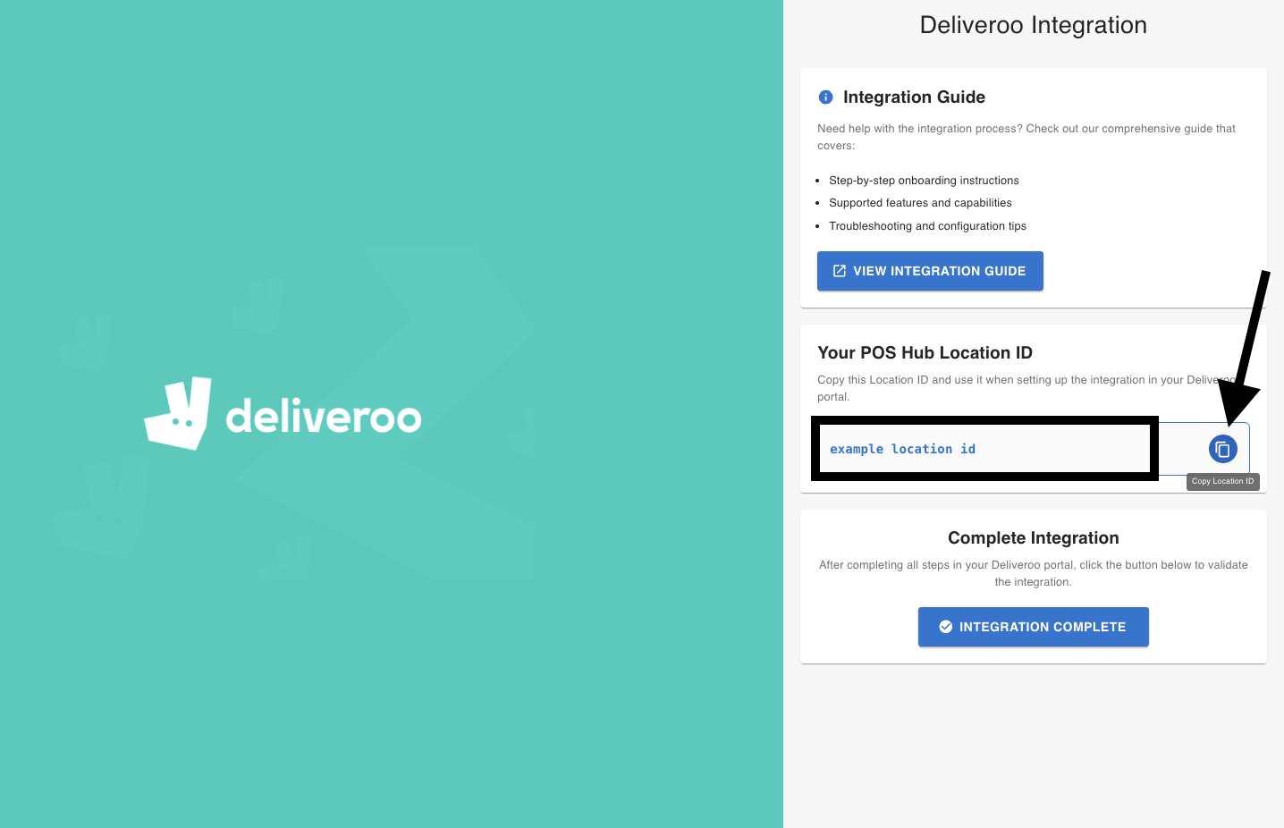 Get Your POS Hub Location ID screenshot