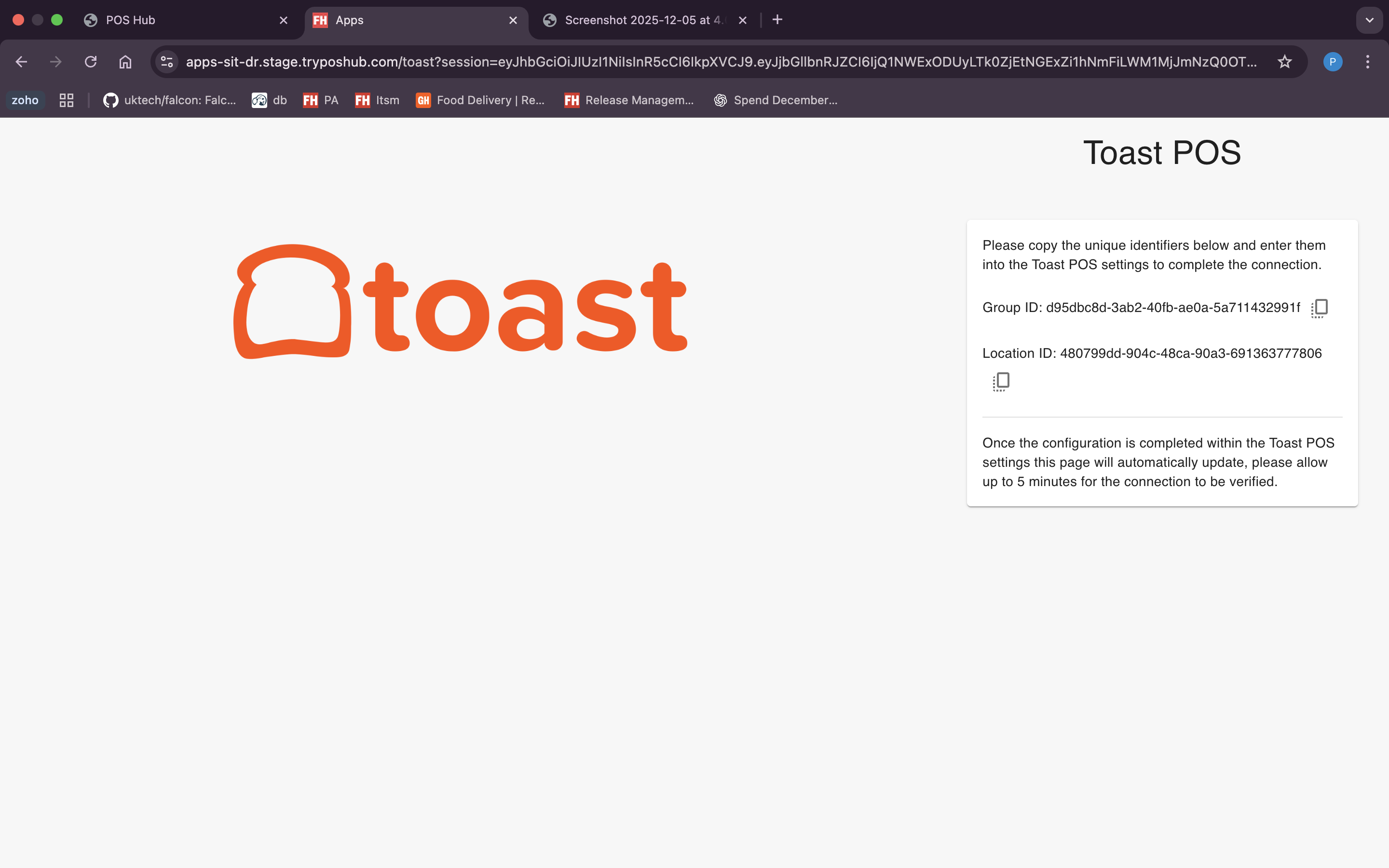 Copy Group ID & Location ID screenshot